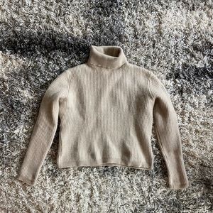 Girls Cropped Wool Sweater